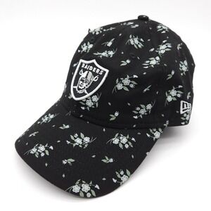 Las Vegas Raiders Womens‎ New Era 9TWENTY Black Blossom Flower Hat Cap NFL New